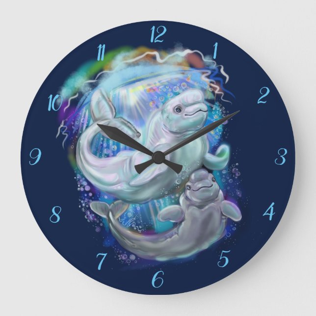 Grande Horloge Ronde Baleines de beluga (Recto)