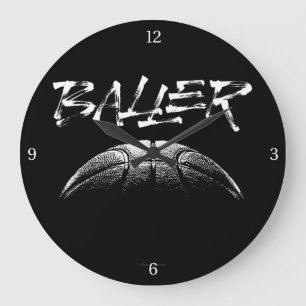 Grande Horloge Ronde Baller (basket)