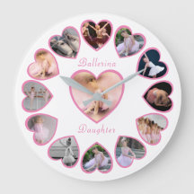 Ballerina Pink White Photo Collage