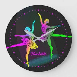 Grande Horloge Ronde Ballet Dancer Rainbow Girly