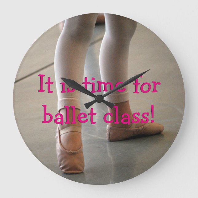 Grande Horloge Ronde BALLET WALL Clock (Recto)