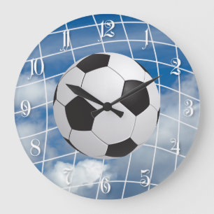 Grande Horloge Ronde Ballon de foot