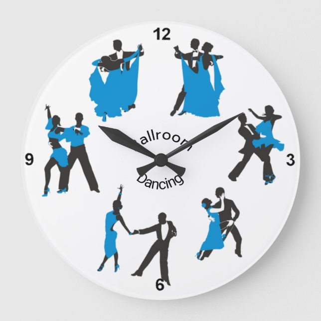 Grande Horloge Ronde Ballroom Dance Acrylic Wall Clock (Recto)