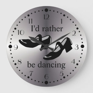 Grande Horloge Ronde Ballroom Dancing Chaussures Id Plutôt Danser Dans