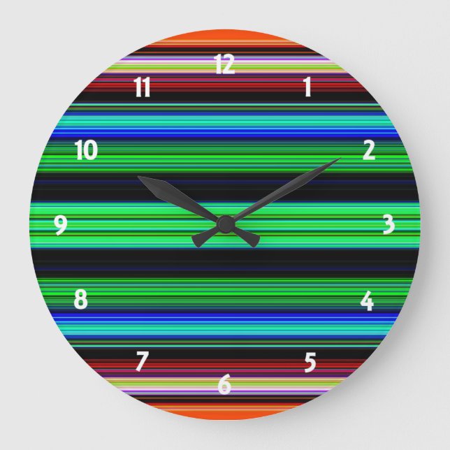Grande Horloge Ronde Bandes teintées - 1 (Recto)