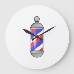 Grande Horloge Ronde Barber shop Pole