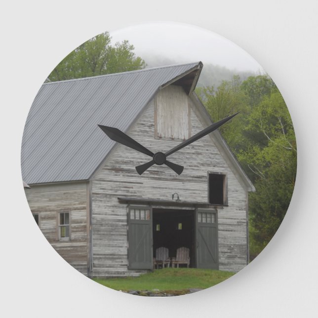Grande Horloge Ronde Barne rustique - Vermont (Recto)