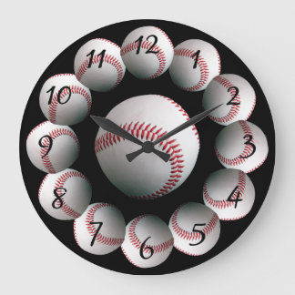 Grande Horloge Ronde Baseball background watch