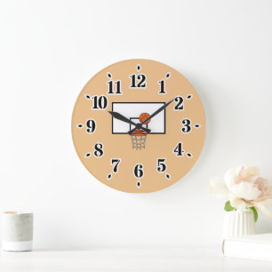 Grande Horloge Ronde Basket-ball