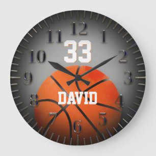 Grande Horloge Ronde Basket-ball personnel   No