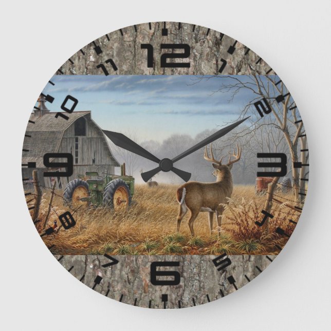 Grande Horloge Ronde Bataille Des Bucks (Recto)
