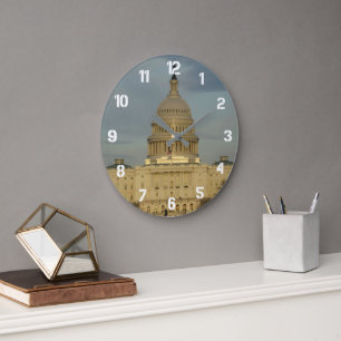 Grande Horloge Ronde Bâtiment du Capitole de Washington DC avec chiffre