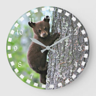 Grande Horloge Ronde Bear Cub Climbing a Tree