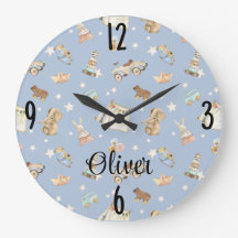 Bébé Garçon Pépinière Aquarelle Jouets Vintages 10