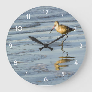 Grande Horloge Ronde Bécasseau d'alimentation