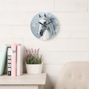 GRANDE HORLOGE RONDE BELLE CHEVAL #1 