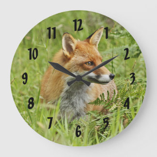 Grande Horloge Ronde Belle Renard Rouge / Vixen