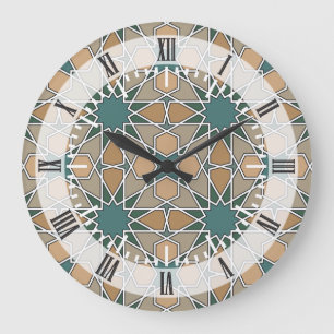 Grande Horloge Ronde Ben Yusuf Madrasa Motif géométrique 006