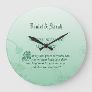 Grande Horloge Ronde Bénédiction de félicitations pour mariage irlandai
