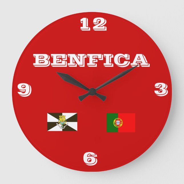 Grande Horloge Ronde Benfica Portugal Wallclock (Recto)