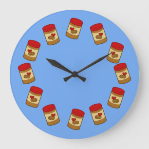Grande Horloge Ronde Beurre d'arachide