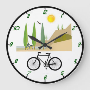 Grande Horloge Ronde Bicycle Wall Clock