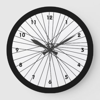 Grande Horloge Ronde Bicycle wheel clock with numbers