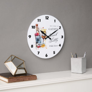 Grande Horloge Ronde Bienvenue au brunch au champagne et à la fête de m