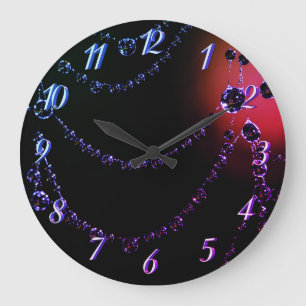 Grande Horloge Ronde Bijoux Spiderweb