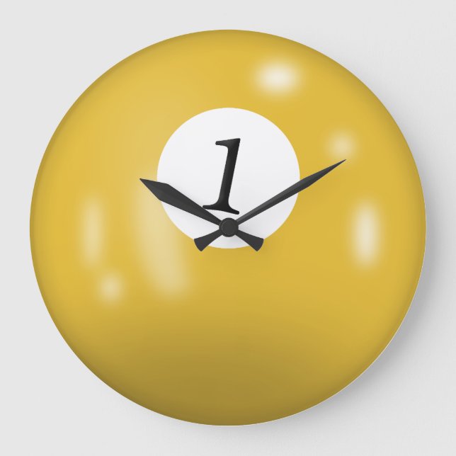 Grande Horloge Ronde Billard Numéro 1 (Recto)