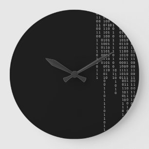 Grande Horloge Ronde Binaire de cascade