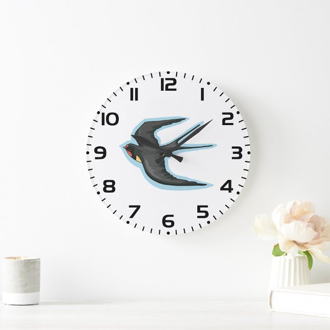 Grande Horloge Ronde Bird in Flight (Créateur téléchargé)