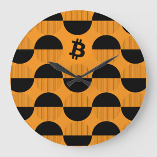 Grande Horloge Ronde Bitcoin Designer