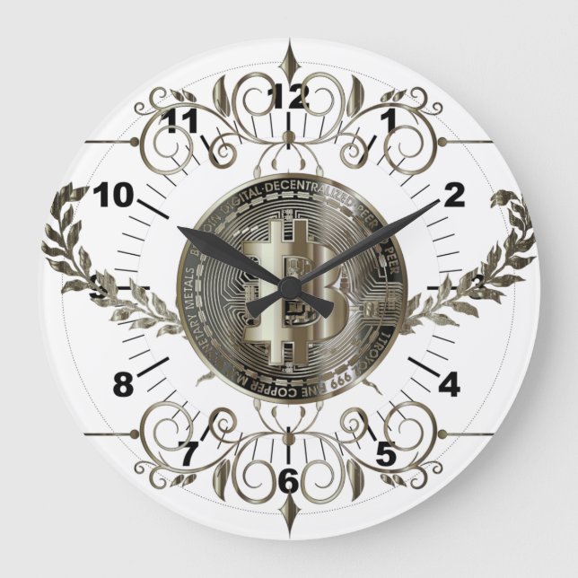 Grande Horloge Ronde Bitcoin Gold Coin (Recto)