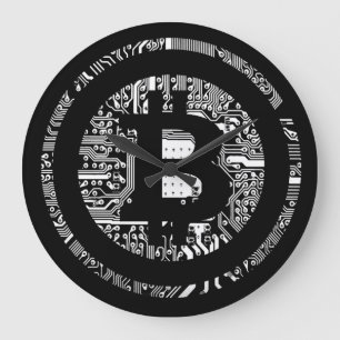Grande Horloge Ronde Bitcoin - l'Internet de l'argent