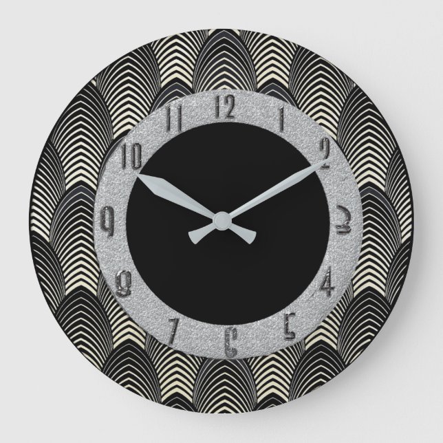 Grande Horloge Ronde Black and silver (Recto)