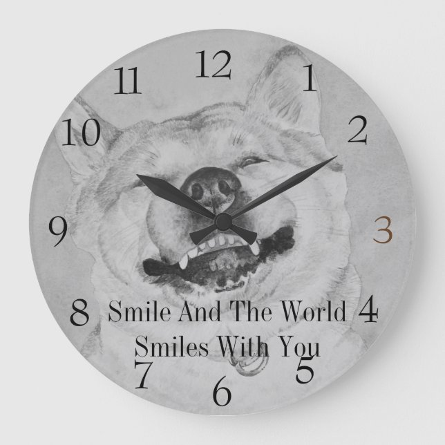 Grande Horloge Ronde black and white funny (Recto)