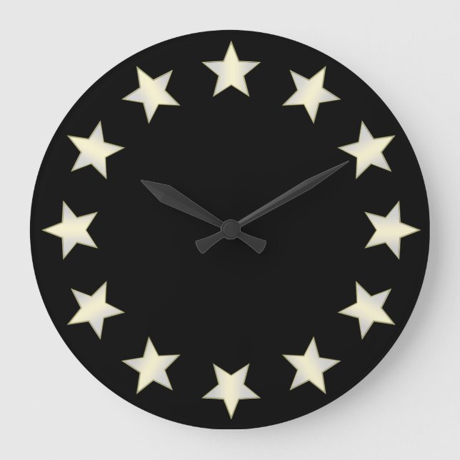 Grande Horloge Ronde Black Background (Recto)