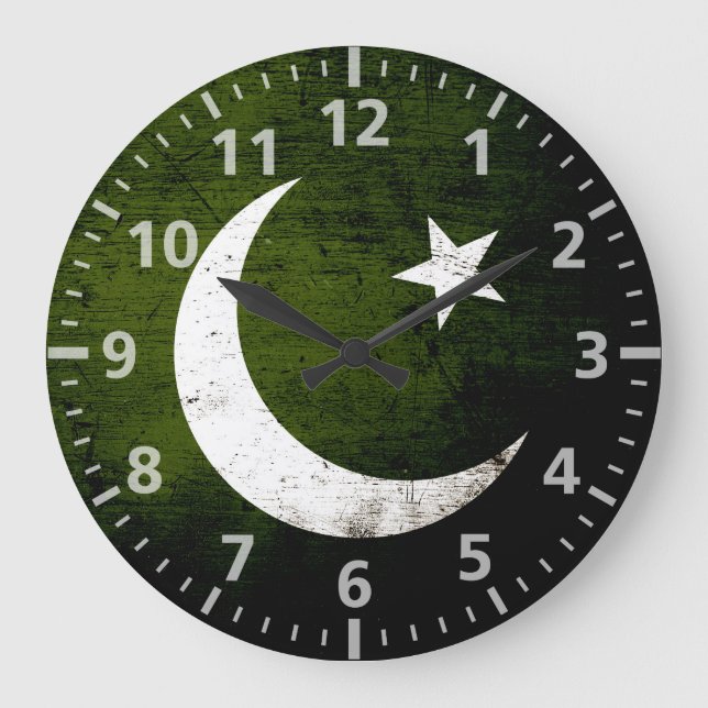 Grande Horloge Ronde Black Grunge Pakistan (Recto)