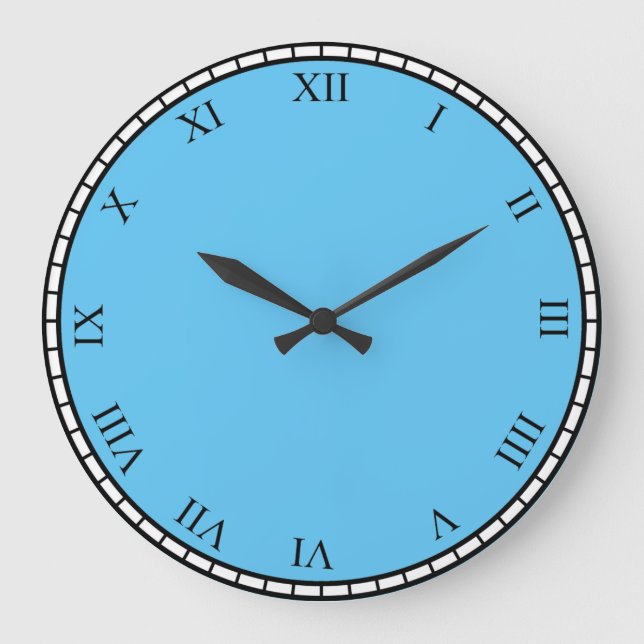 Grande Horloge Ronde Black Roman Face & Trim Clock Face (Recto)