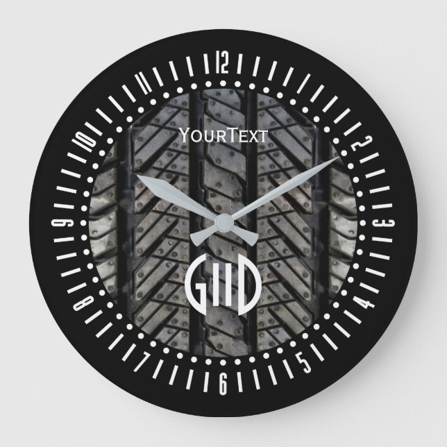 Grande Horloge Ronde Black Rubber Tire (Recto)