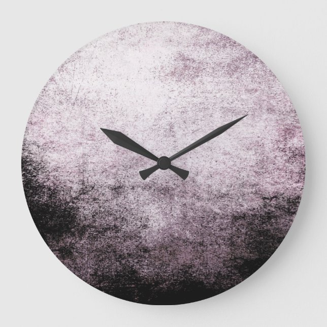 Grande Horloge Ronde Black White Abstract (Recto)