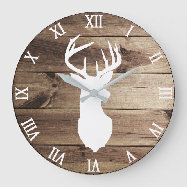 Grande Horloge Ronde blanc de silhoum wall clock (Recto)