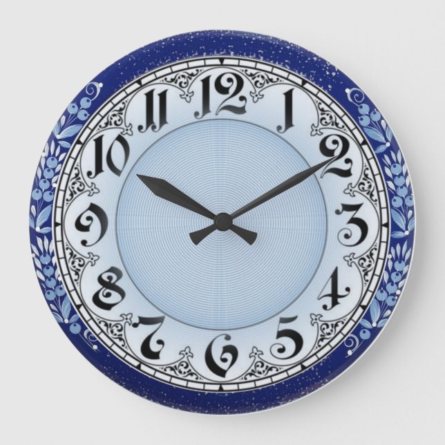 Grande Horloge Ronde Bleu (Recto)
