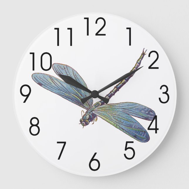 Grande Horloge Ronde Blue Dragonfly (Recto)