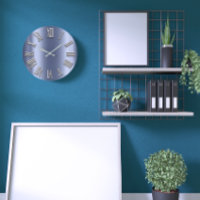 Blue Lux Grey Métal Gris Argent Roman Nombre