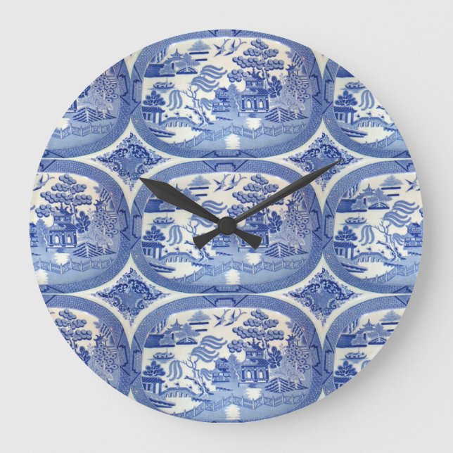 Grande Horloge Ronde Blue Willow Time (Recto)