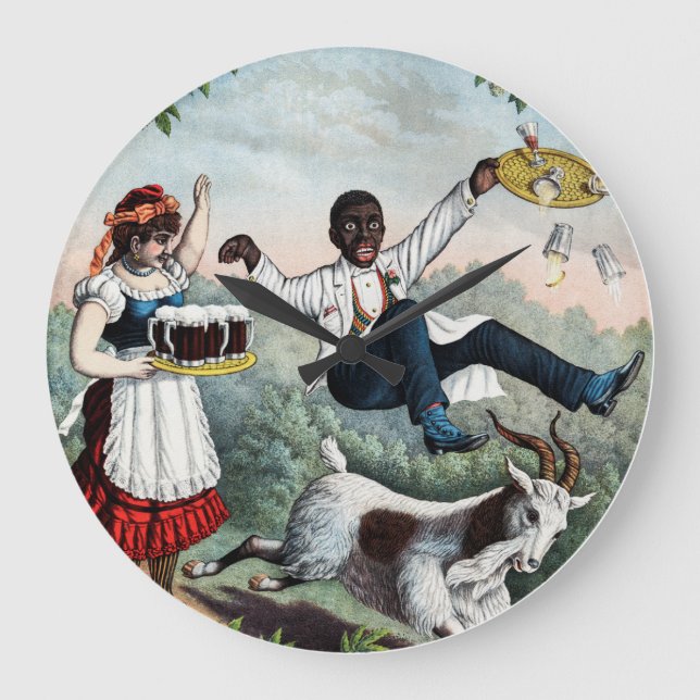 Grande Horloge Ronde Bock, stock beer advertising poster, 1889 (Recto)