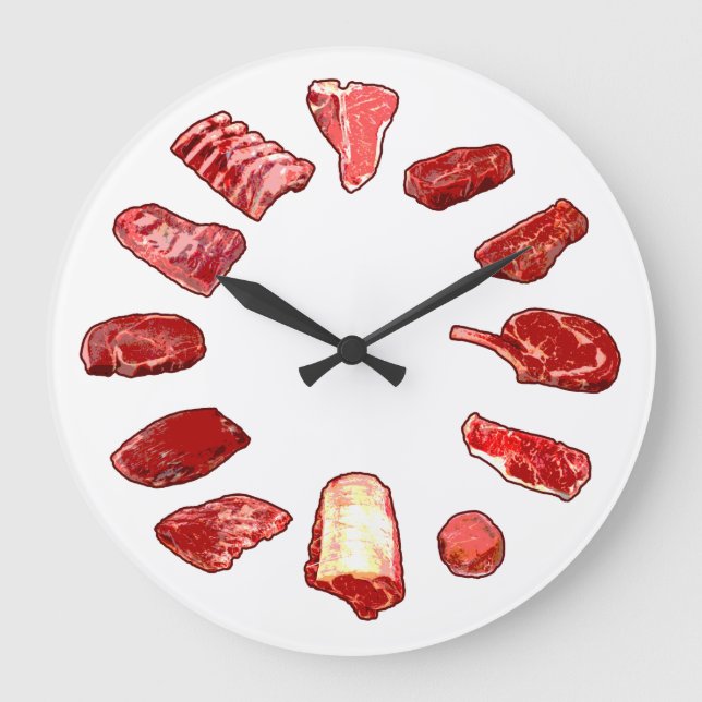 Grande Horloge Ronde Boeuf à l'horloge (Recto)