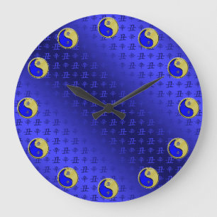 Grande Horloge Ronde Bœuf de Métal